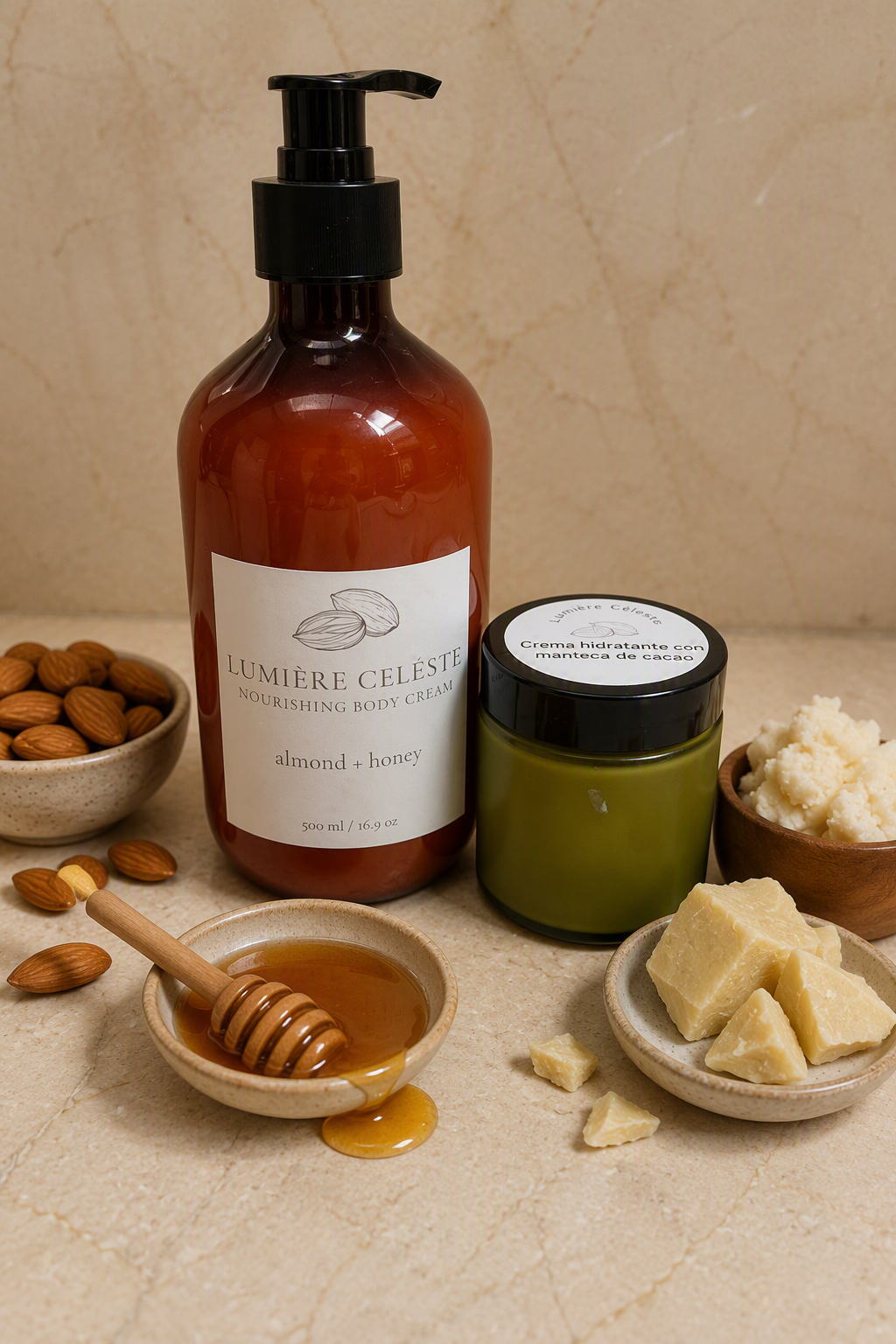 Kit de crema corporal y facial (120 ml)